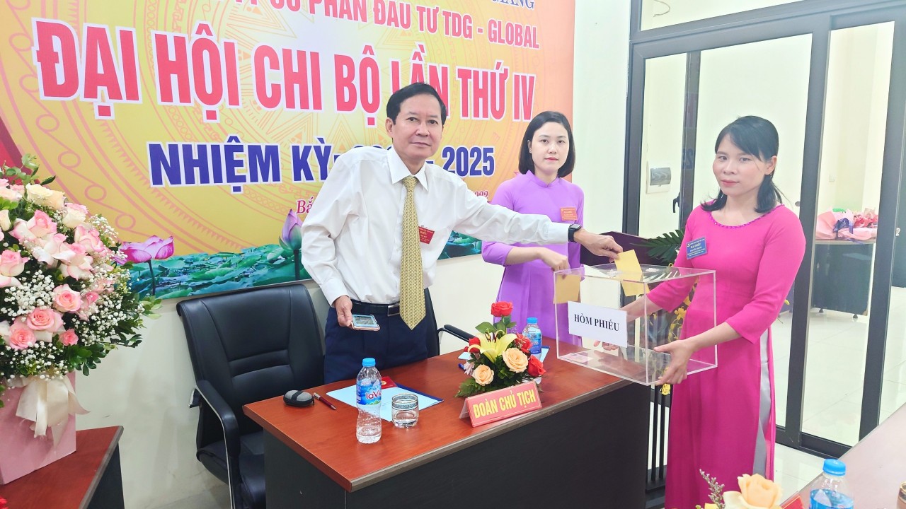 Chi bộ Công ty Cổ phần TDG Global tổ chức Đại hội chi bộ lần thứ IV