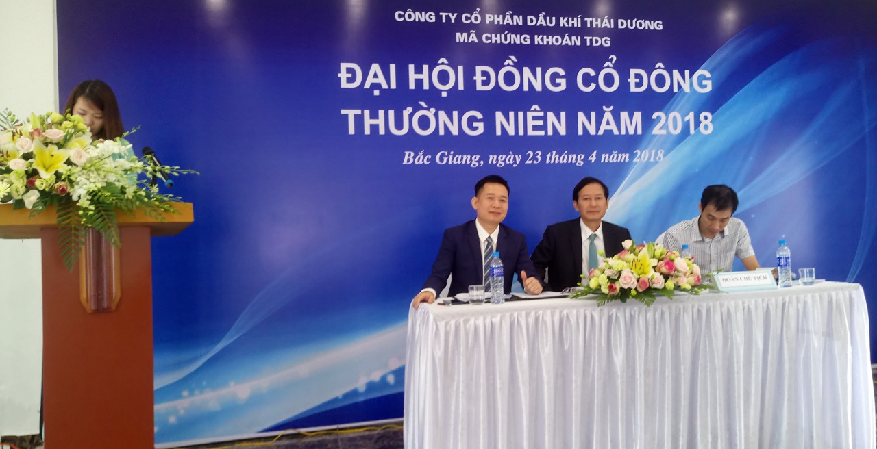 CTCP DẦU KHÍ THÁI DƯƠNG TỔ CHỨC THÀNH CÔNG ĐHĐCĐ THƯỜNG NIÊN NĂM 2018